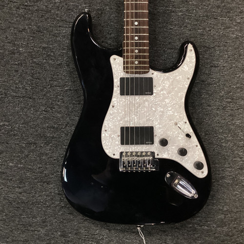 Vist Large View of Product Image Which is Used Squier STRAT WITH EMG LOADED PG Super S Electric Guitar Black 6-String