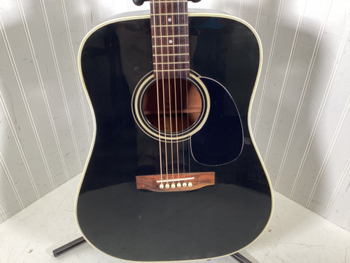 Vist Large View of Product Image Which is Used Sigma DM-3B Vintage Solid Top Acoustic Guitar Black