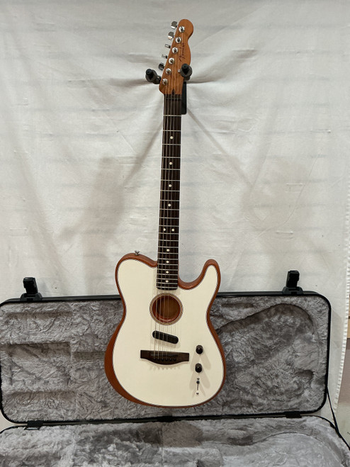 Vist Large View of Product Image Which is Used Fender ACOUSTASONIC PLAYER Electric Guitar White 6-String