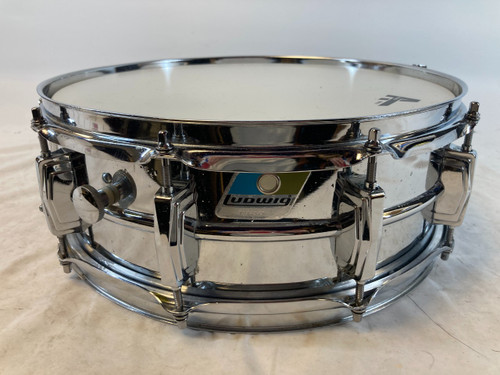 Vist Large View of Product Image Which is Used Ludwig VINTAGE SUPRAPHONIC 400 Vintage Metal Snare Drum 14"
