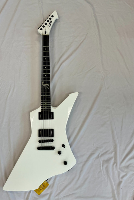 Vist Large View of Product Image Which is Used LTD SNAKE BYTE HETFIELD Pointy Electric Guitar White 6-String