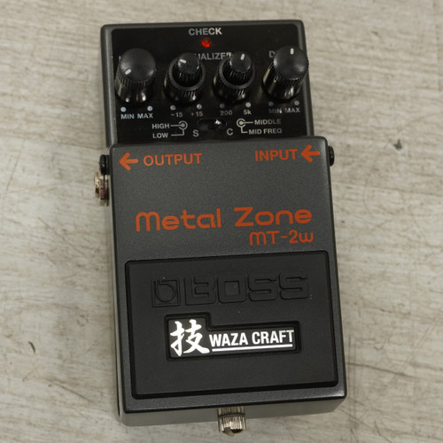 Vist Large View of Product Image Which is Used Boss MT-2W Metal Zone Waza Distortion Pedal