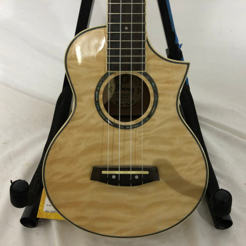 Vist Large View of Product Image Which is Used Ibanez UEW10QM-3T-01 Ukulele Wood