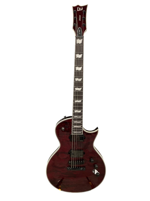 Vist Large View of Product Image Which is Used LTD EC-1000 QM LP Type Electric Guitar Red 6-String