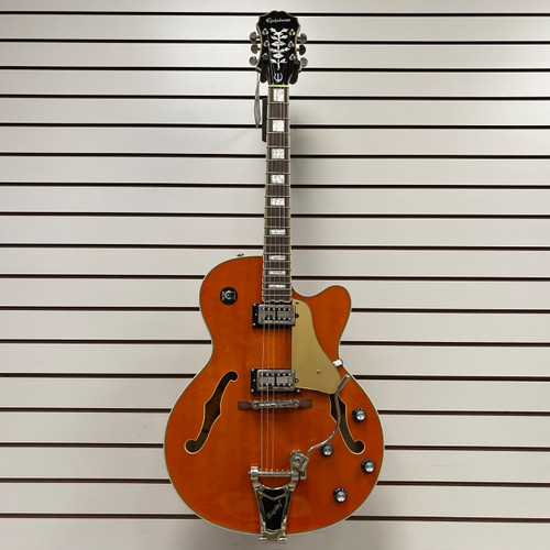 Vist Large View of Product Image Which is Used Epiphone SWINGSTER Semi-Hollow Electric Guitar Orange 6-String