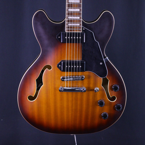 Vist Large View of Product Image Which is Used GROTE SEMI-HOLLOW P90 ELECTRIC GUITAR Semi-Hollow Electric Guitar Sunburst 6-String