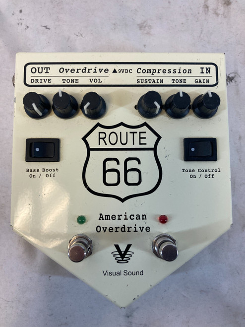 Vist Large View of Product Image Which is Used Visual Sound Route 66 Overdrive Pedal