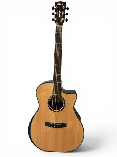 Vist Large View of Product Image Which is Used Cort GA PF BEVEL Solid Top Acoustic Guitar Wood