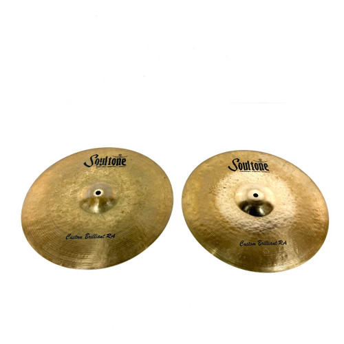 Vist Large View of Product Image Which is Used Soultone 16 inch Custom Brilliant RA Hi Hat Cymbals 
