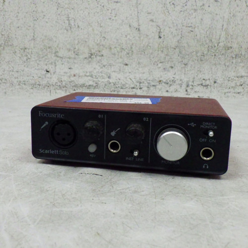 Vist Large View of Product Image Which is Used Focusrite SCARLETT SOLO GEN 1 Computer Interface 1 A/D Recording Inputs