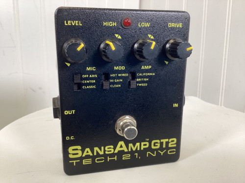 Vist Large View of Product Image Which is Used Tech 21 GT2 SANSAMP Guitar PreAmp Pedal