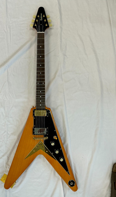 Vist Large View of Product Image Which is Used Epiphone FLYING V Pointy Electric Guitar Orange 6-String