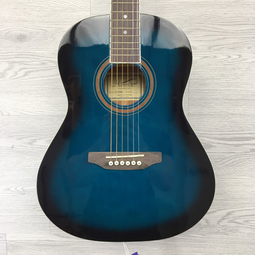 Vist Large View of Product Image Which is New Harvest 3/4 Acoustic Guitar Blue