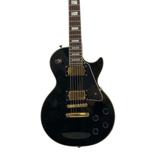 Vist Large View of Product Image Which is Used Epiphone Les Paul Custom With EMG Pickups Electric Guitar Black 6-String