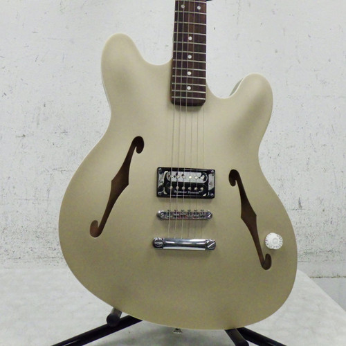 Vist Large View of Product Image Which is Used Fender Tom Delonge Starcaster Semi-Hollow Electric Guitar Goldtop 6-String