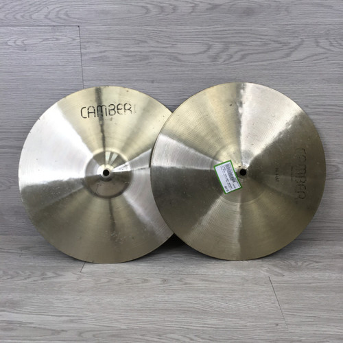 Vist Large View of Product Image Which is Used Camber West Germany-Made Vintage Hi Hat Cymbals 14"