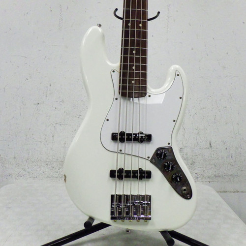 Vist Large View of Product Image Which is Used Fender 2004 standard Jazz Bass V J Type Bass Guitar White 5-String