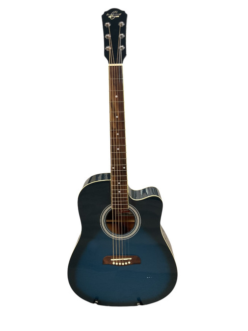 Vist Large View of Product Image Which is Used Oscar Schmidt OD45 Laminate Top Acoustic Guitar Blue