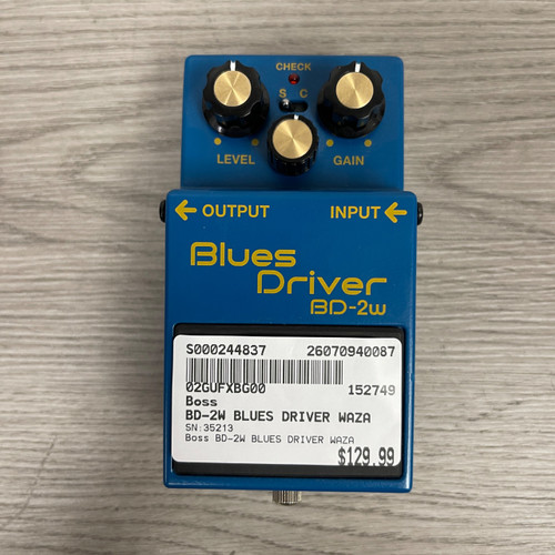 Vist Large View of Product Image Which is Used Boss BD-2W BLUES DRIVER WAZA Overdrive Pedal