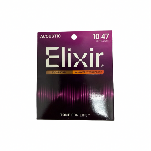 Vist Large View of Product Image Which is New ELIXIR 80/20 BRONZE NANOWEB EXTRA LIGHT (10-47)