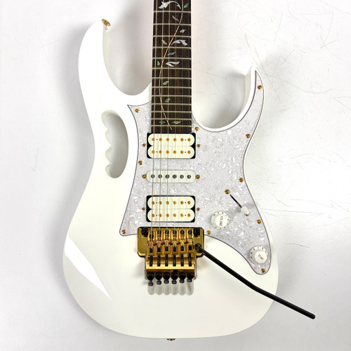 Vist Large View of Product Image Which is Used Ibanez JEM7VP Electric Guitar White 6-String