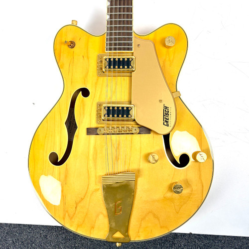 Vist Large View of Product Image Which is Used Gretsch G5422G-12 Semi-Hollow Electric Guitar Natural 6-String