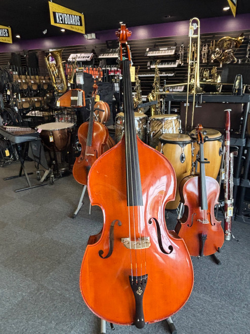Vist Large View of Product Image Which is Glaesel DB303DYG 3/4 UPRIGHT BASS 3/4 Size Orchestral Instrument 3/4 Size