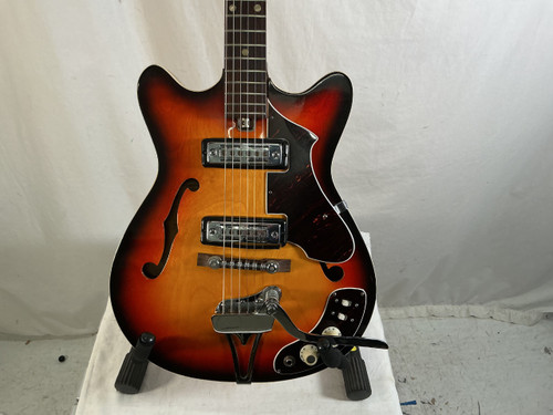 Vist Large View of Product Image Which is Used Silvertone 319.14560100 Semi-Hollow Electric Guitar Sunburst 6-String