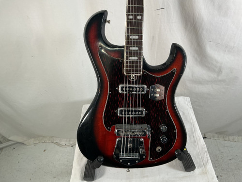 Vist Large View of Product Image Which is Used HEIT DELUXE DOUBLE CUT Double Cut Electric Guitar Cherry Sunburst 6-String