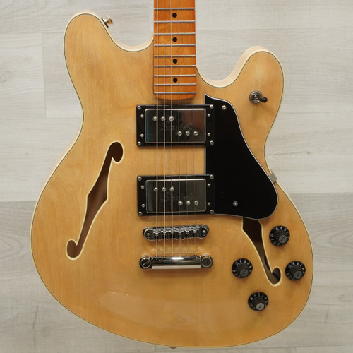 Vist Large View of Product Image Which is Used Squier Classic Vibe Starcaster Semi-hollow Electric Guitar Natural