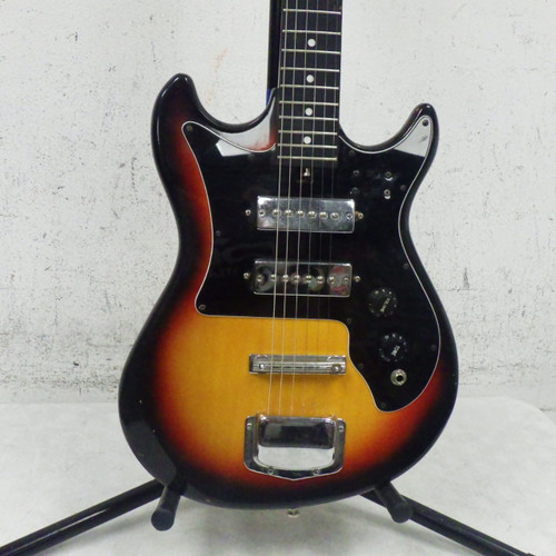 Vist Large View of Product Image Which is Used Harmony H802 Vintage Offset Dbl Cutaway Guitar Sunburst 6-String