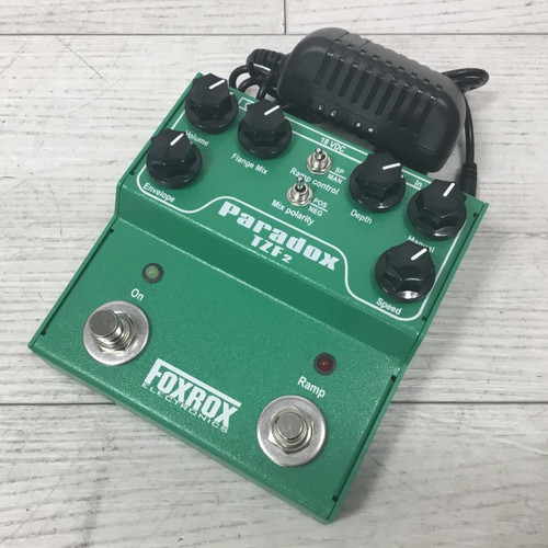 Vist Large View of Product Image Which is Used Foxrox Electronics Paradox TZF2 Flanger Pedal With Power Supply