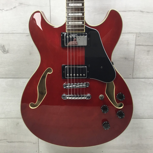 Vist Large View of Product Image Which is Used Ibanez AS73-TCD Semi-Hollow Electric Guitar Red