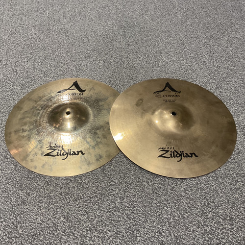 Vist Large View of Product Image Which is Used ZILDJIAN A CUSTOM 14 Inch Hi Hat Cymbal