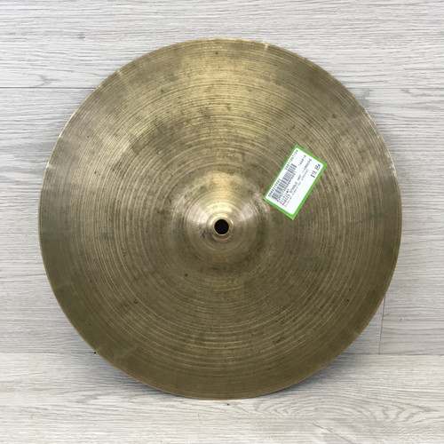 Vist Large View of Product Image Which is Used Zildjian AVEDIS SINGLE HAT --CRACKED Vintage Hi Hat Cymbals 14"