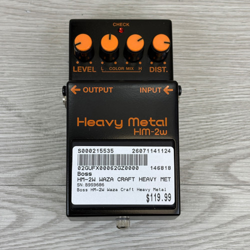 Vist Large View of Product Image Which is Used Boss HM-2W WAZA CRAFT HEAVY METAL Distortion Pedal