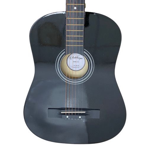 Vist Large View of Product Image Which is Used Ashthorpe B24 Laminate Top Acoustic Guitar Black