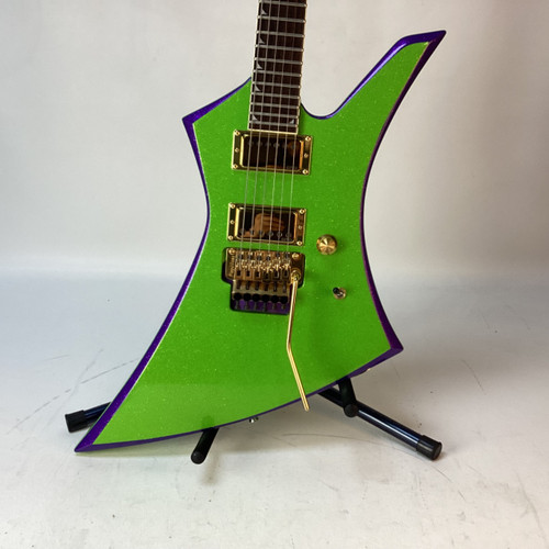 Vist Large View of Product Image Which is Used Jackson KELLY CUSTOM -MOD- Pointy Electric Guitar Green 6-String
