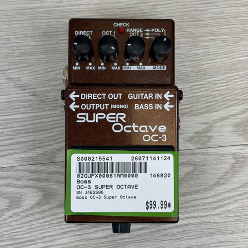 Vist Large View of Product Image Which is Used Boss OC-3 SUPER OCTAVE Octave Pedal