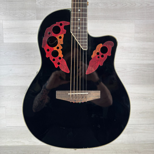 Vist Large View of Product Image Which is Used Angel Acoustic-electric Guitar - Black