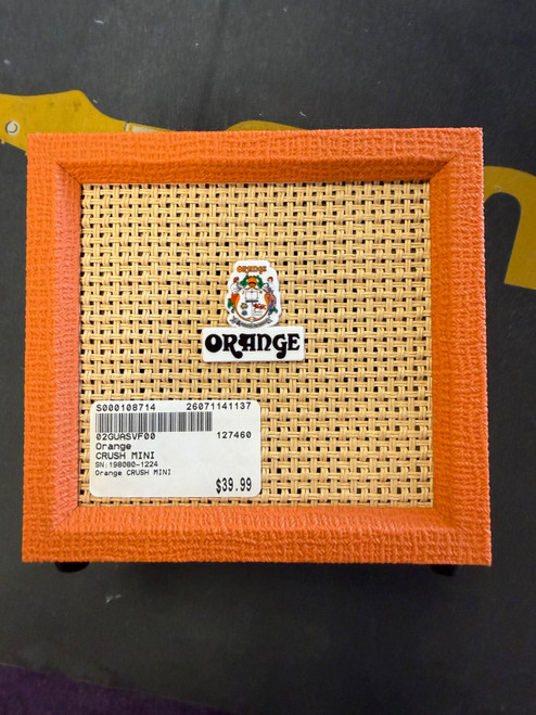 Vist Large View of Product Image Which is Used Orange CRUSH MINI Solid State Guitar Combo Other