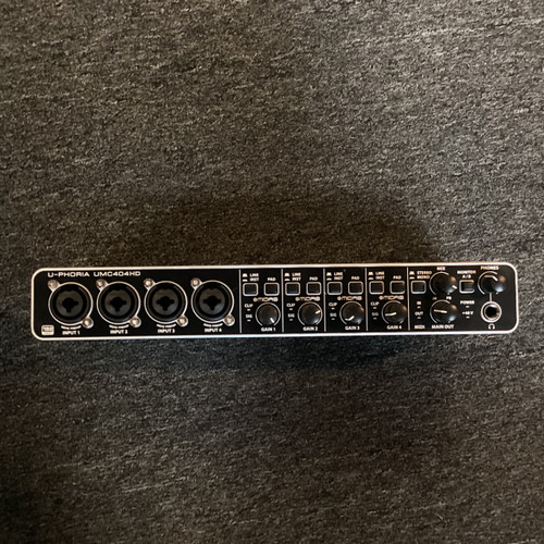Vist Large View of Product Image Which is Used Behringer U-PHORIA UMC404HD Computer Interface 4 A/D Recording Inputs