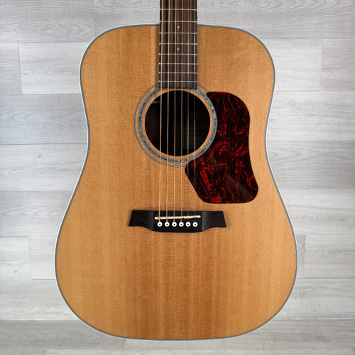 Vist Large View of Product Image Which is Used Walden D800E/W Natura Acoustic-electric Guitar - Natural - Gig Bag Included - Top Crack - See Photos