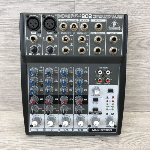 Vist Large View of Product Image Which is Used Behringer XENYX 802 W/AC Compact Mixer