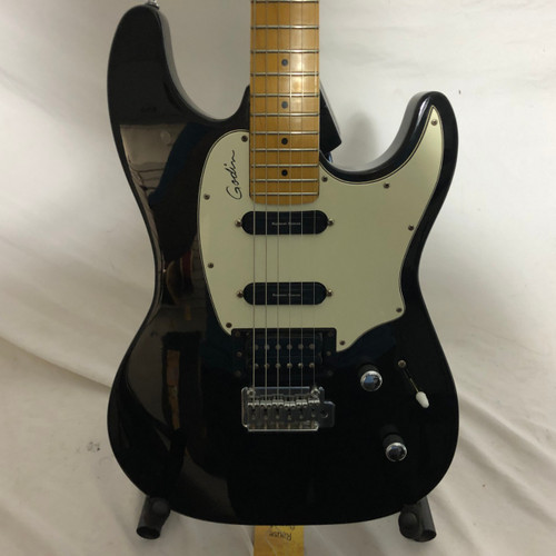 Vist Large View of Product Image Which is Used Godin SESSION S Type Electric Guitar Black 6-String