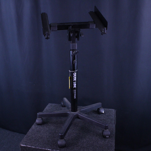 Vist Large View of Product Image Which is Used Quik Lok MIXER/MPC STAND W/WHEELS Pro Sound Accessory