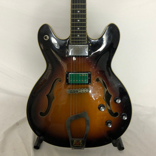 Vist Large View of Product Image Which is Used Hagstrom VIKING Semi-Hollow Electric Guitar Sunburst 6-String