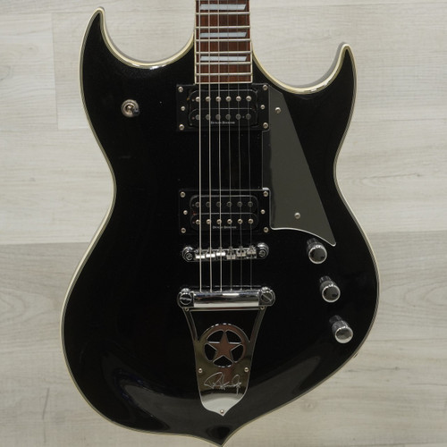 Vist Large View of Product Image Which is Used Silvertone PSSN2 Paul Stanley Electric Guitar Black