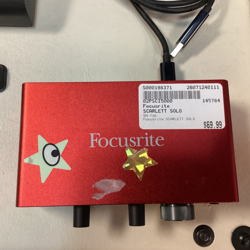 Vist Large View of Product Image Which is Used Focusrite SCARLETT SOLO Computer Interface 2 A/D Recording Inputs