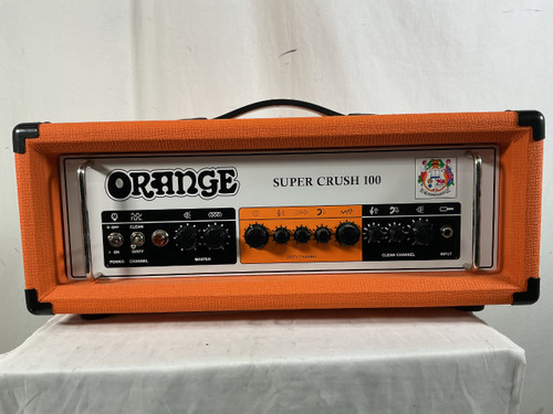Vist Large View of Product Image Which is Used Orange SUPER CRUSH 100 HEAD Solid State Guitar Head